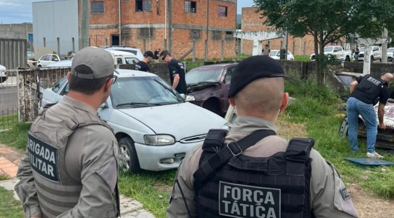 Polícia recupera cinco toneladas de peças de veículos desmanchados em Osório