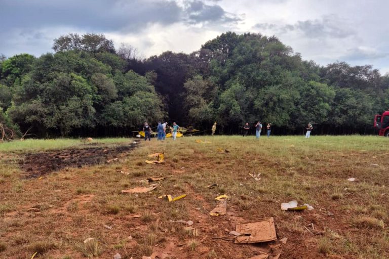 Tragédia em Cruz Alta: avião agrícola cai e deixa uma vítima fatal