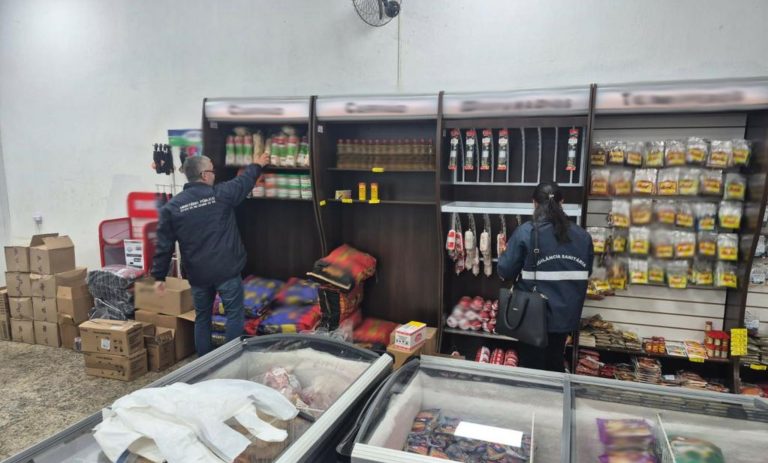 Operação de fiscalização resulta na apreensão de 1,1 tonelada de produtos alimentícios e bebidas inadequados em Muliterno